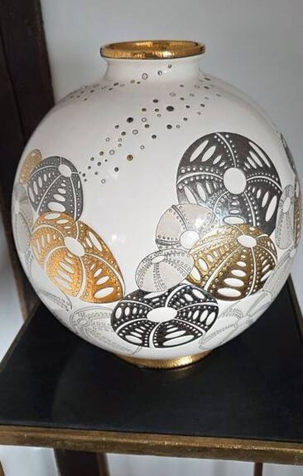 Émaux de Longwy Grande Boule coloniale : OURSIN