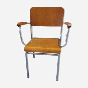 BAUHAUS Armrest stackable chair 1970s