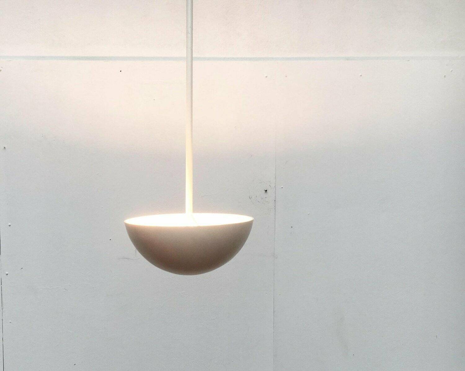 Mid-century modern style fiberglass pendant light, 1960s, set of 2.