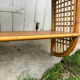 Vintage rattan wall shelf