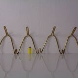 Mid-Century Brass Coat Hooks, 1950s, Set of 2
