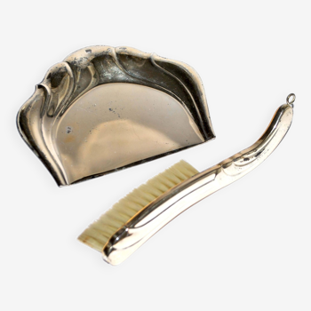 Vintage silver metal crumb tray 19cm