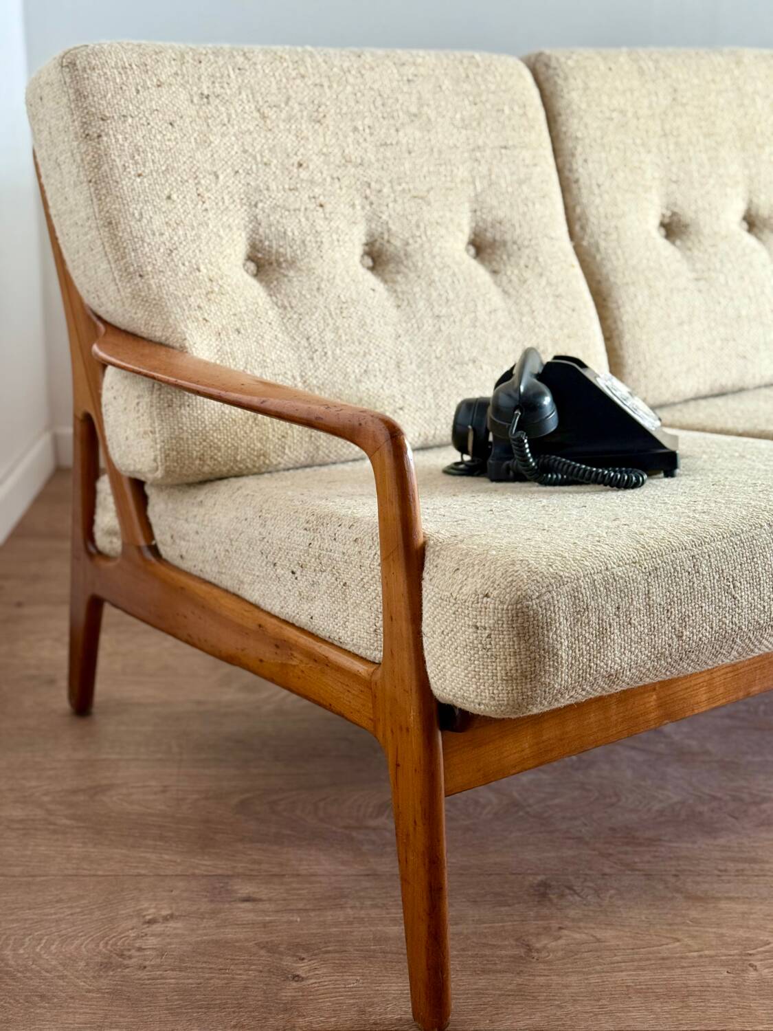 Vintage 80s Scandinavian sofa – D-BED convertible into a bed