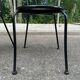 Pair of vintage bistro chairs in black metal — Terrace & Balcony