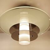 Vintage Glass Chrome Light