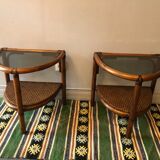 2 vintage bedside tables
