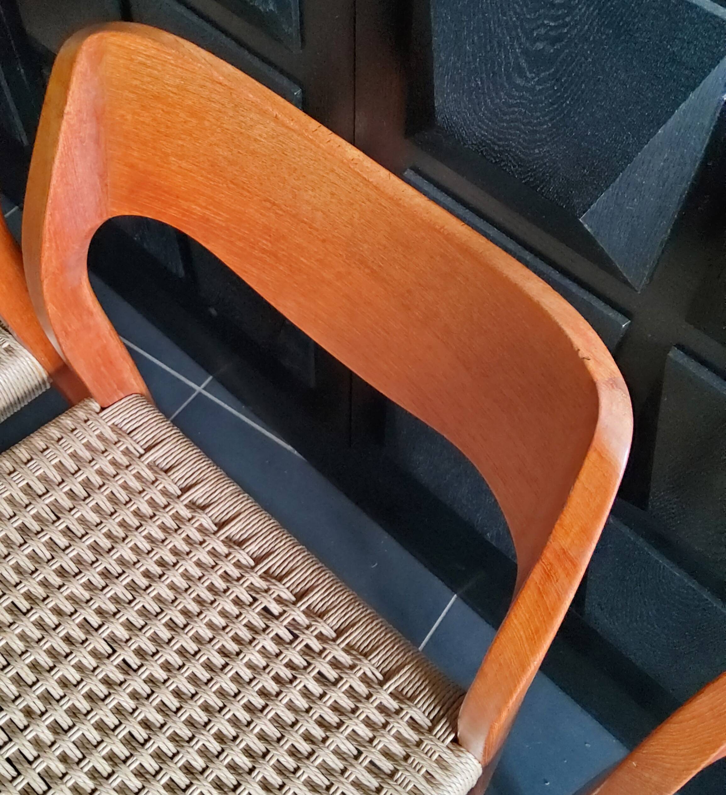 4 Niels Otto Møller model 71 chairs, Denmark 1950