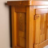 Brutalist grand buffet in solid elm
