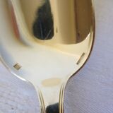 6 Christofle Art Deco Style Silver Plated Soup Spoons 2106255