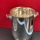 Champagne bucket cooler silver metal shell socket, Gallia Christofle