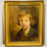 tableau: Portrait de jeune fille début 20ème siècle