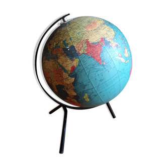 Globe terrestre tripode Taride de 1967