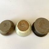 3 Spice bowls, glazed stoneware