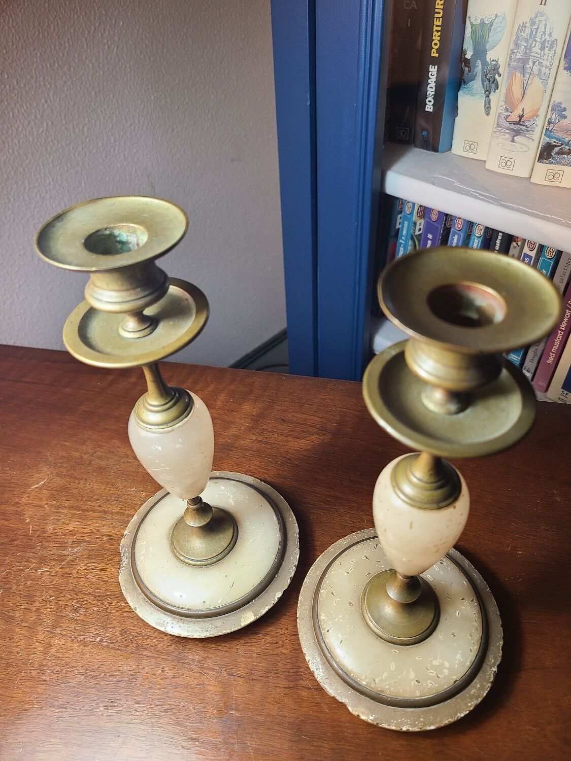 Pair of candle holders early 20th