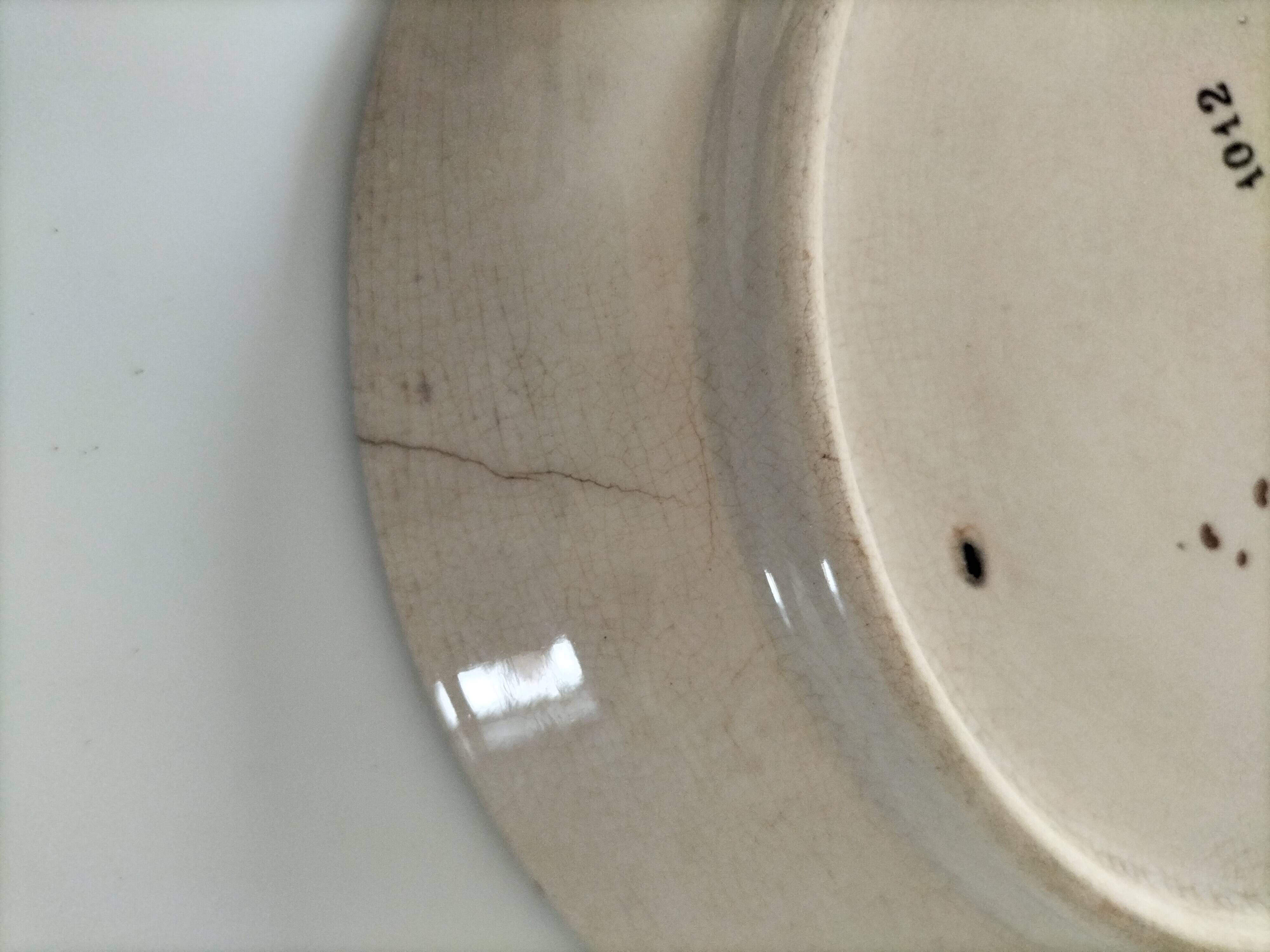 Plate in opaque Sarreguemines