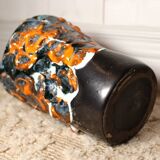 Fat lava vase - ocean rockery - handmade - vintage