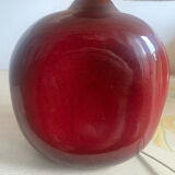 Vallauris Table Lamp Red Ceramic & Shade with F