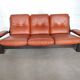 Brazilian brutalist leather sofa
