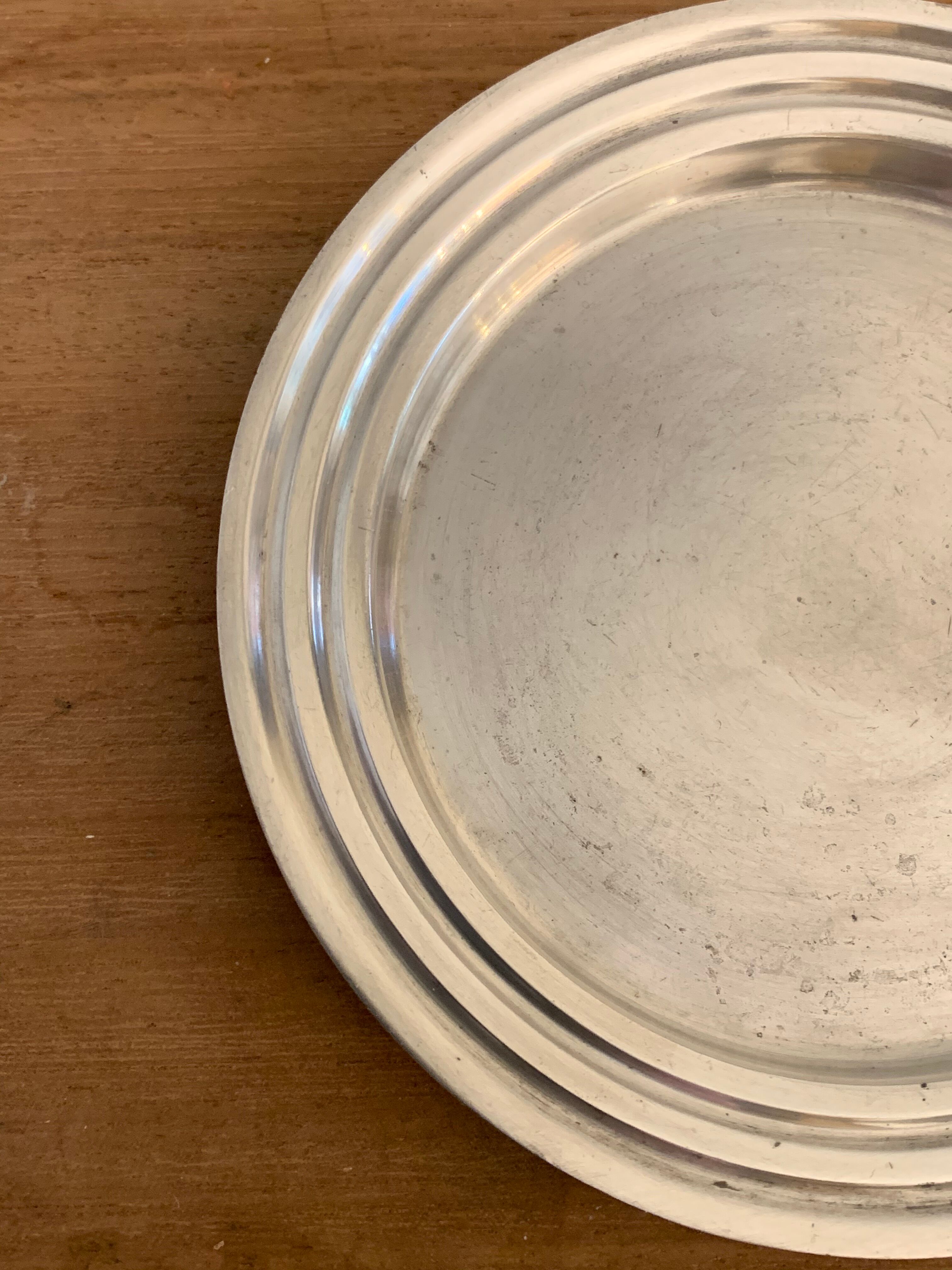 Christofle bottle underside in art deco silver metal