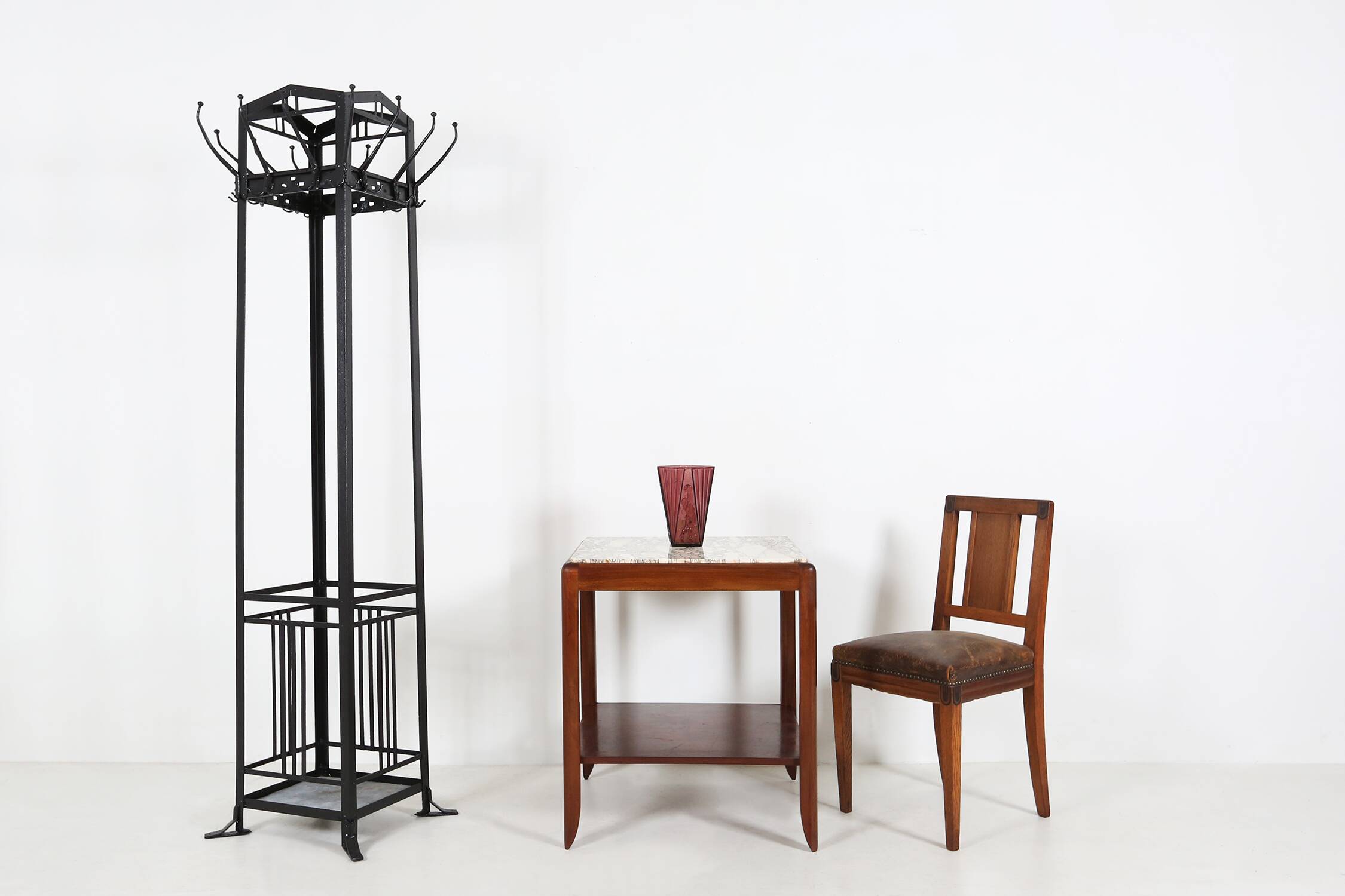 Antique Gustave Serrurier-Bovy Style CoatRack 1905