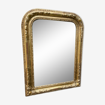 Louis-Philippe mirror gilded with leaf