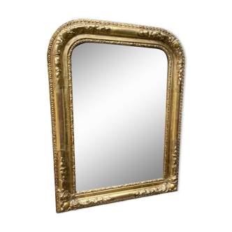Louis-Philippe mirror gilded with leaf