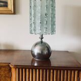 Lampe de table en verre moulé, Italie vers 1970