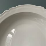 Old hollow round dish in Limoges porcelain