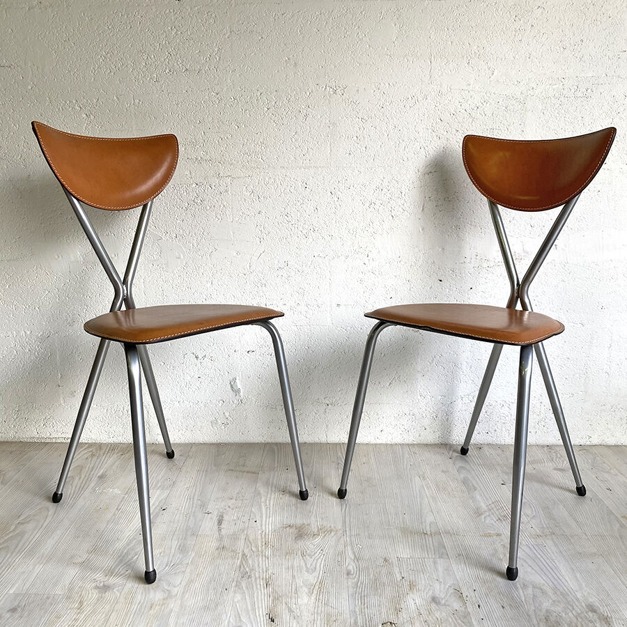 Set of 6 Arrben vintage 70's chairs