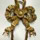 Antique Pair of 2-Light Wall Lights - Gilt Bronze - Louis XVI Style Knot