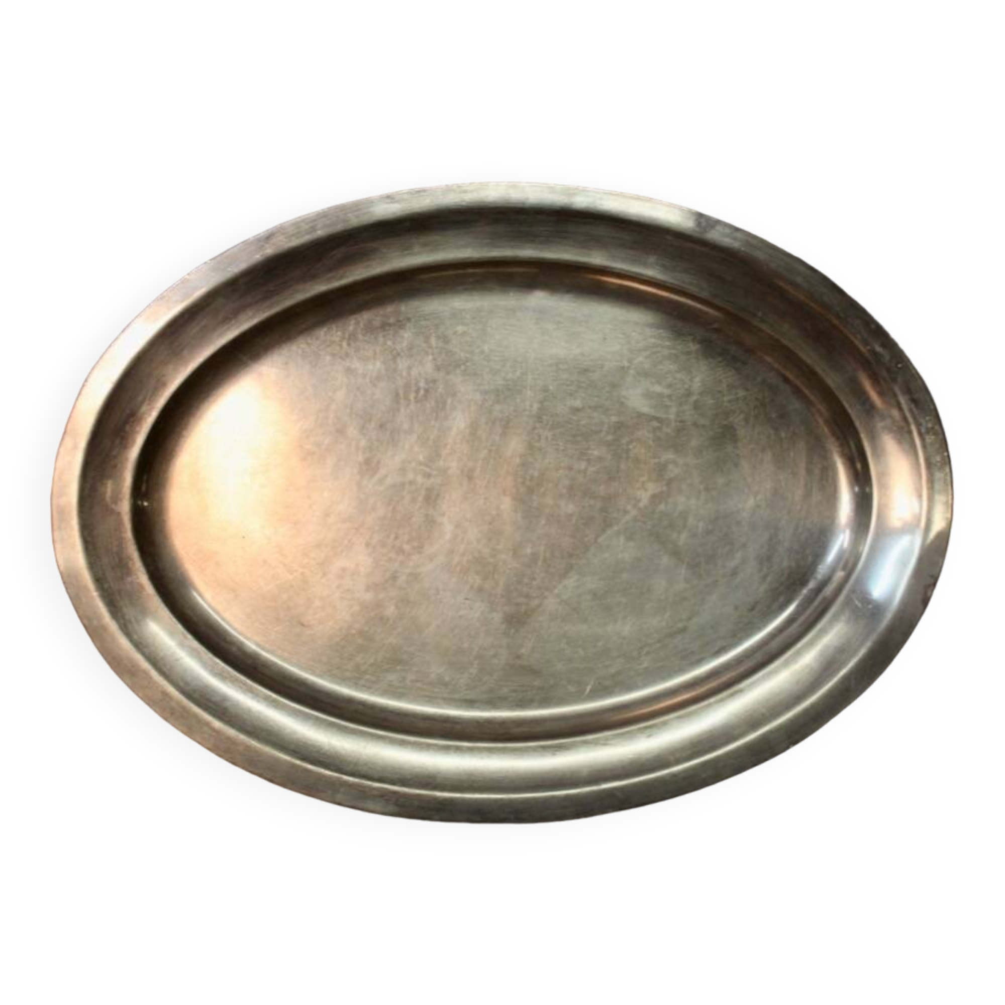 Large silver plated dish