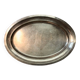 Grand plat en métal argenté