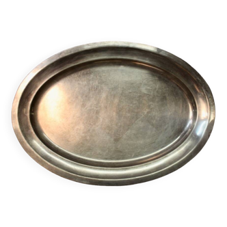 Large silver plated dish