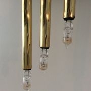 Série de 3 appliques en laiton des années 70