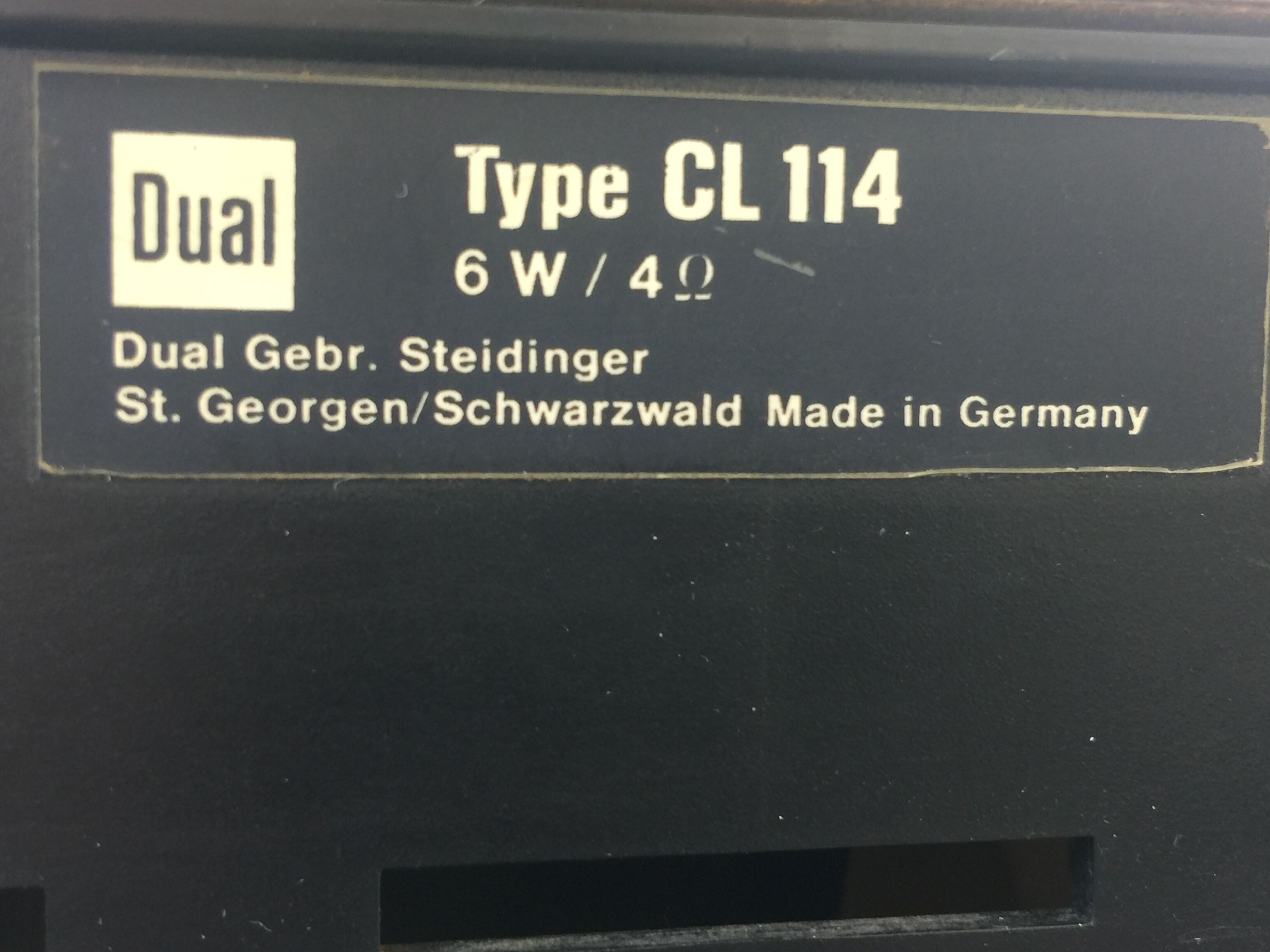 Hi-FI Dual CL 114 speakers