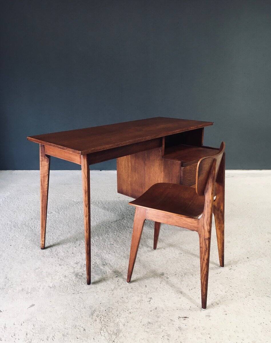 Modernist Reconstruction Writing Desk, France, 1950s