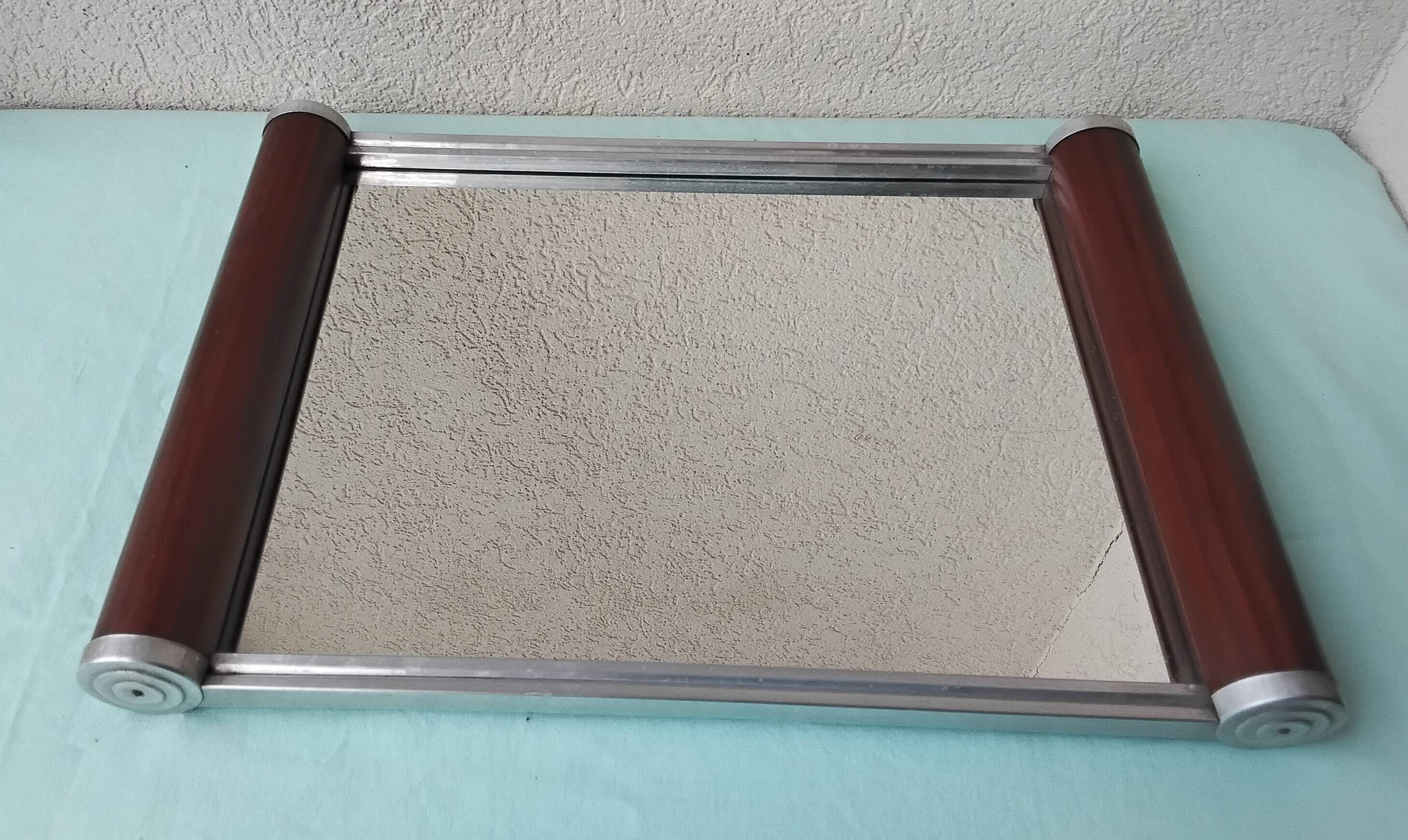 Plateau miroir rectangulaire