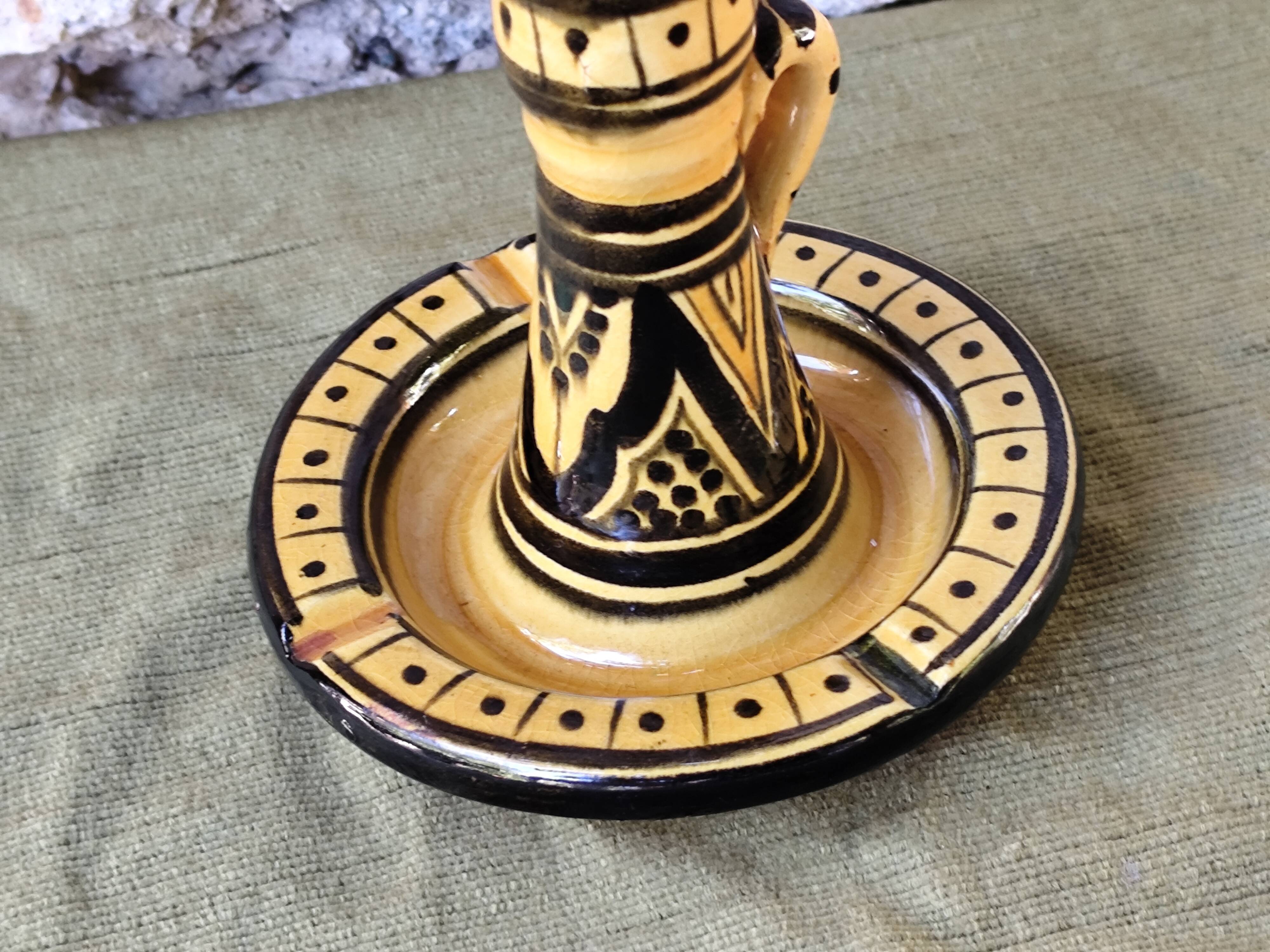 Ancien bougeoir cendrier marocain