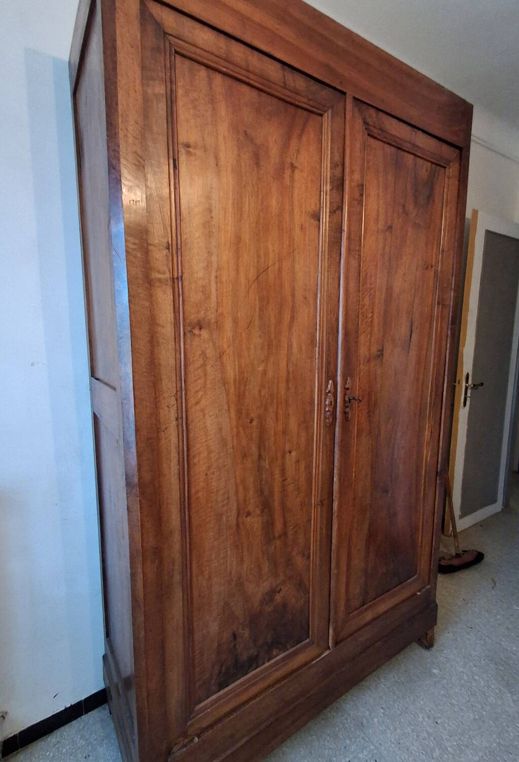 Antique walnut wardrobe