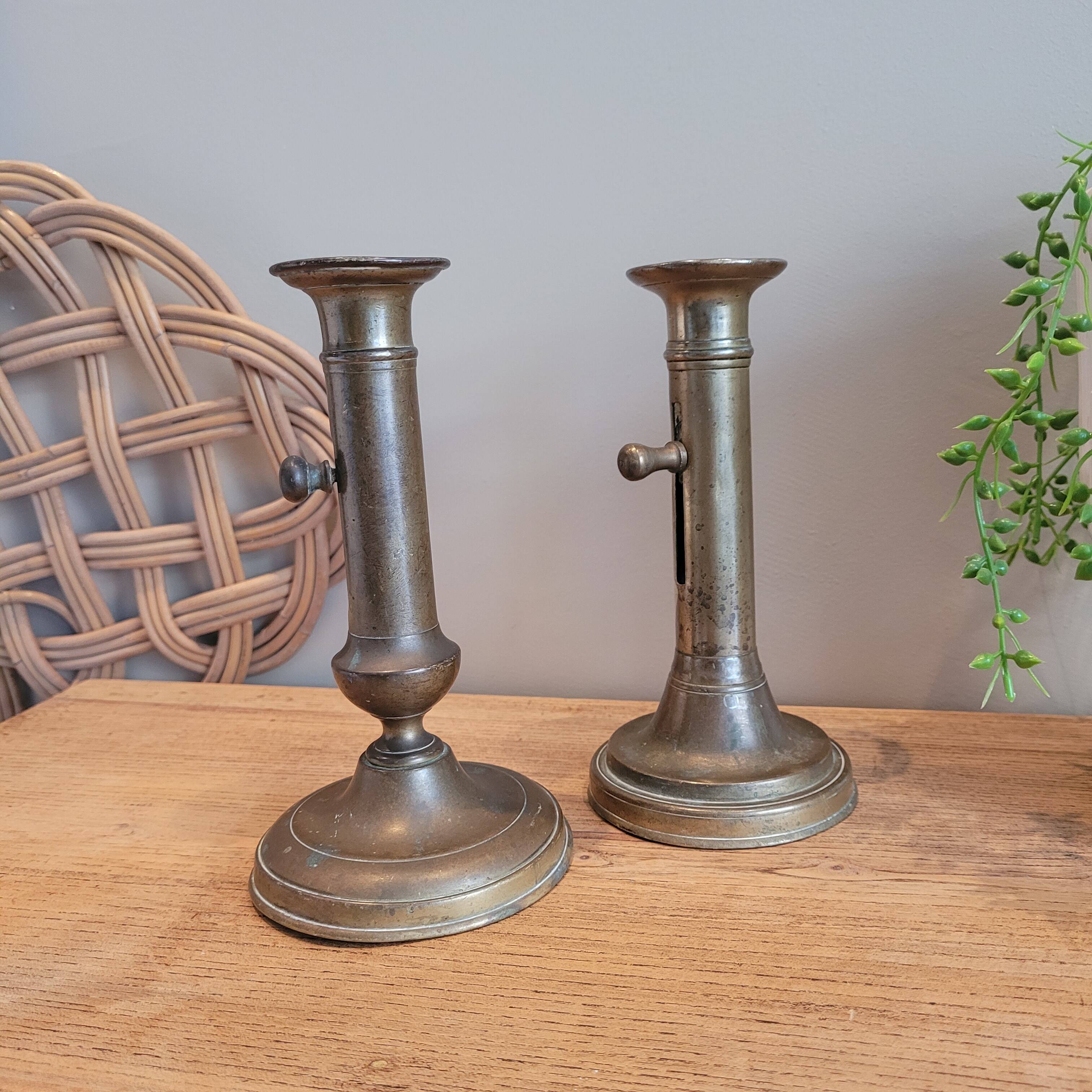 La Redoute x Selency pair of brass candle holders 07
