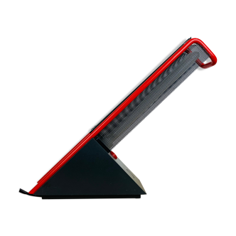 Lampe Philips années 80 géométrique rouge et noire