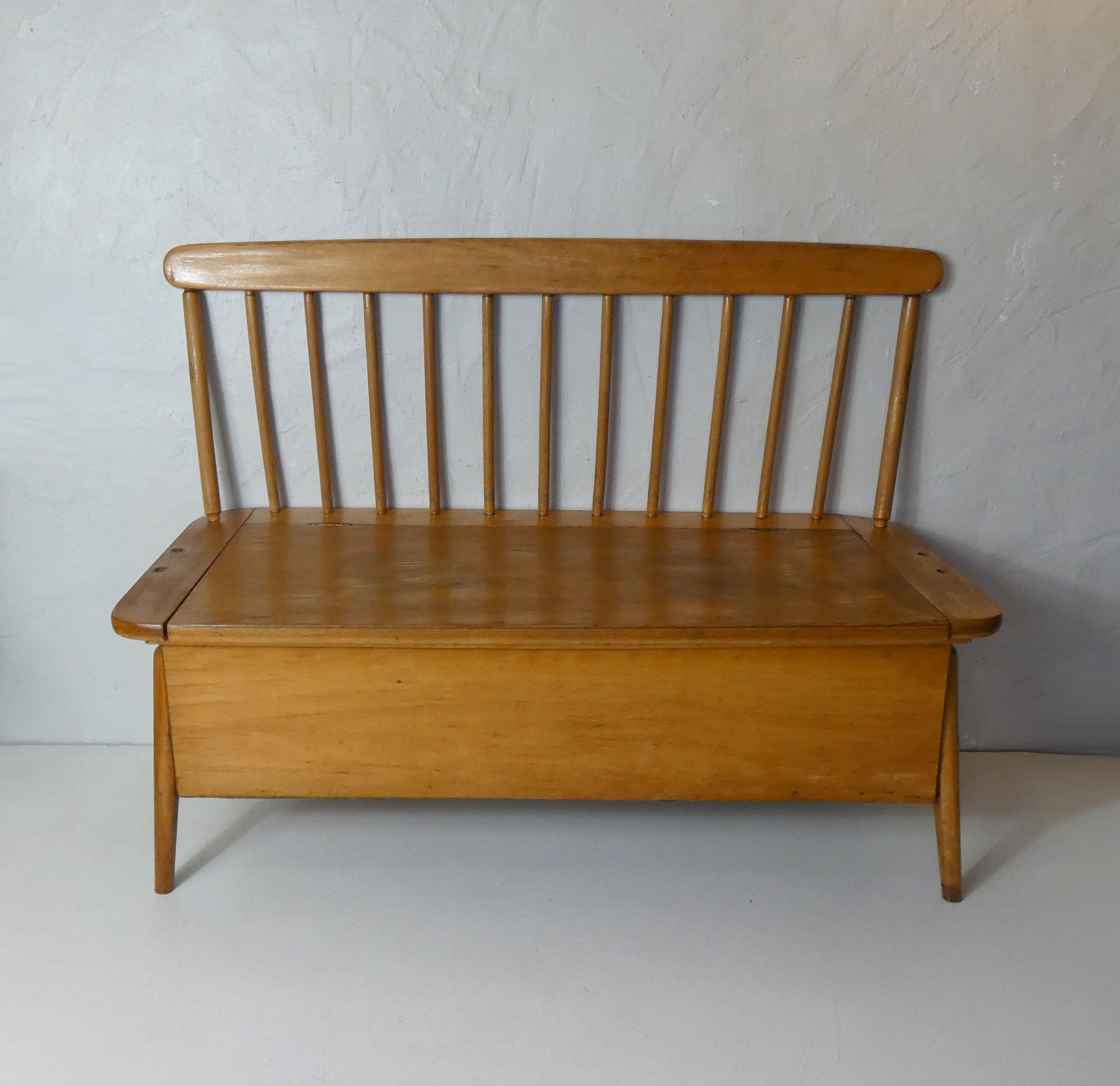 Old wooden bench for children