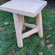 Pair of tripod stools raw wood
