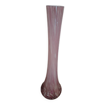 Grand vase soliflore signé
