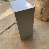 Industrial grey metal chest of drawers, 1980s