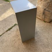 Industrial grey metal chest of drawers, 1980s