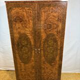 Vintage Hollywood-Style Italian Walnut-Effect Dressing Table / Cabinet