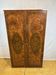 Coiffeuse/meuble de rangement style Hollywood vintage, aspect noyer italien