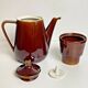 Vintage Villeroy & Boch teapot, in brown stoneware, made in Luxembourg
