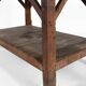 Table console industrielle française en bois, années 1920